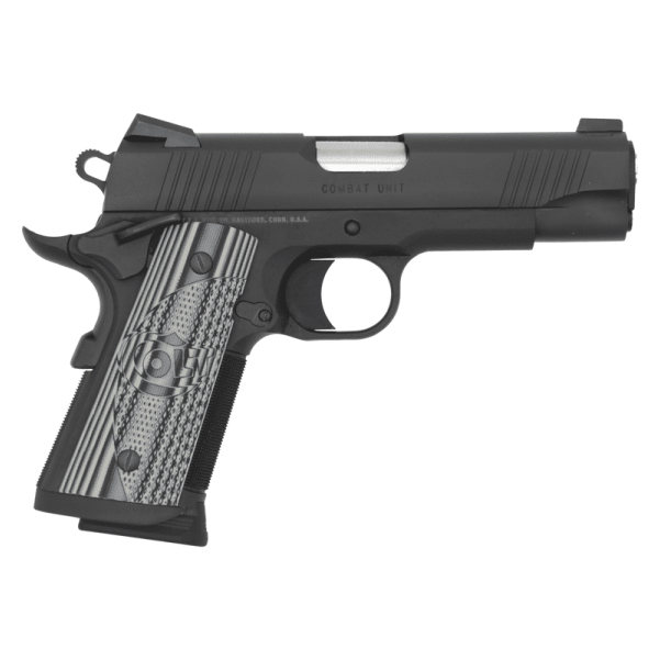 Colt 1911 Combat Unit Concealed Carry Officers 9mm 4.25" National Match Bbl Series 80 Black Pistol O9842CCU