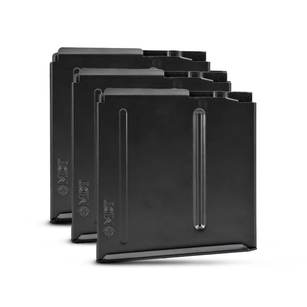 MDT 3-Pack LA .300 Win Mag 3.715 5rd Blk Metal Magazine Bundle 102143-BLK-MDT-KIT-3X