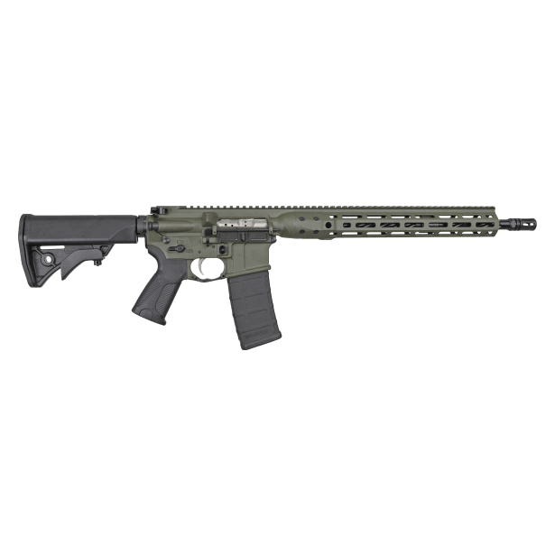 LWRC ICDI M-LOK Direct Impingement 5.56mm NATO 16.1" 1:7" 1/2x28 Bbl OD Green Rifle ICDIR5ODG16ML