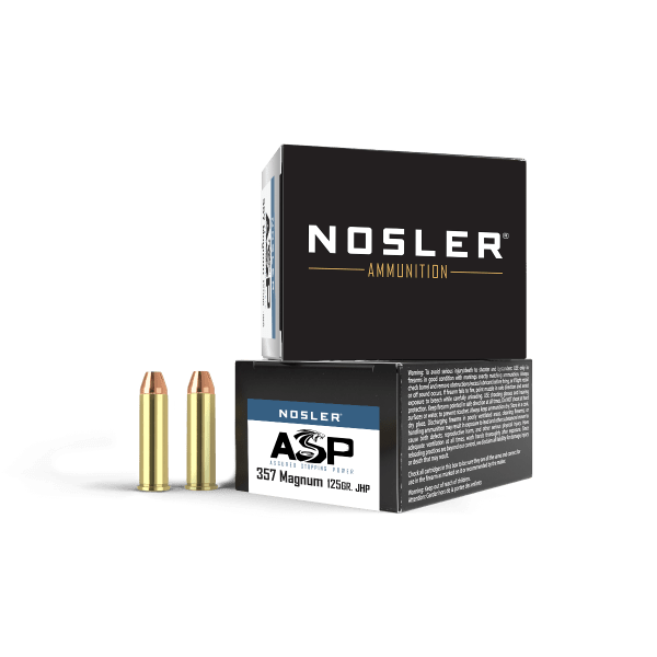 Nosler Handgun Assured Stopping Power ASP-357 Mag 125g JHP (20ct) Ammunition 40134