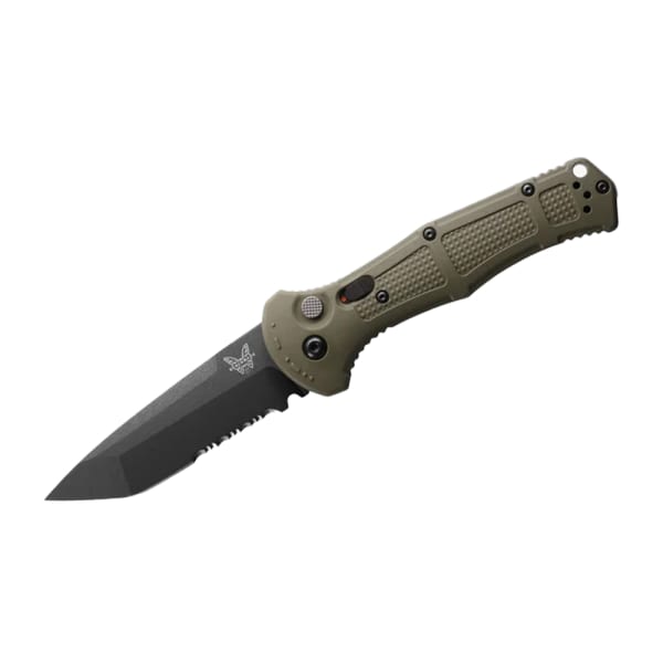 Benchmade Claymore Auto Serrated Tanto Ranger Green Knife 9071SBK-1