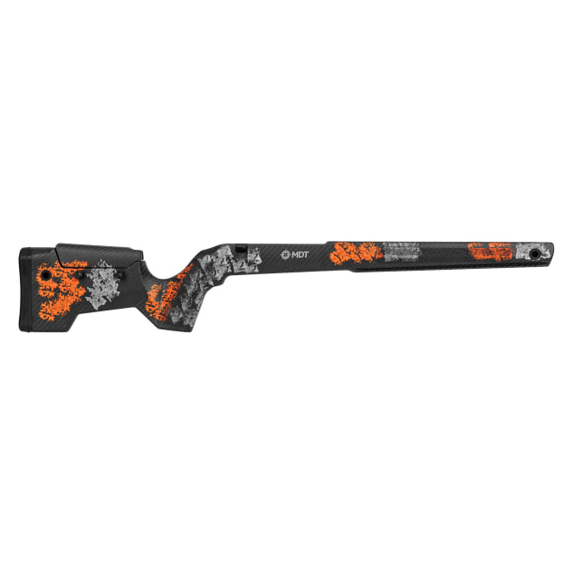 MDT CRBN Tikka T3X Short Action RH Fixed ARCA Hunter Orange and Gray Chassis System 114849-HOG