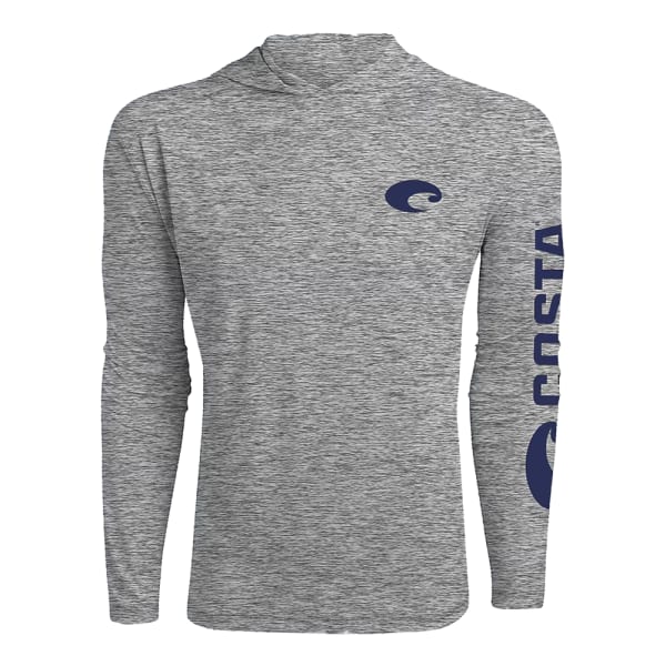 Costa Del Mar Lifestyle Technical Hood T-Shirt Mens Heather Gray FQA400039-203