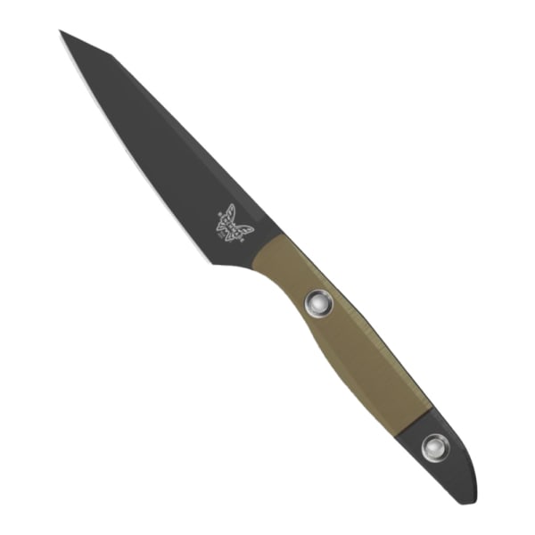 Benchmade True Paring Knife Fixed Blade Clip-Point Olive Drab Green Black G10 Cutlery Knife 4045BK-01
