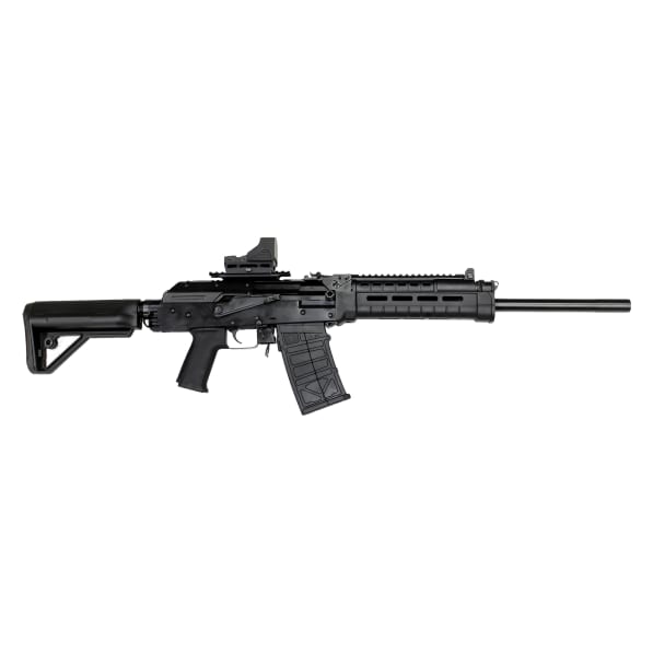 JTS M12AK-T2.1 12ga 18.7" Bbl Red Dot Sight Scope Mount Metal M-LOK Semi-Auto Shotgun w/(2) 5rd Mags M12AK-T2.1