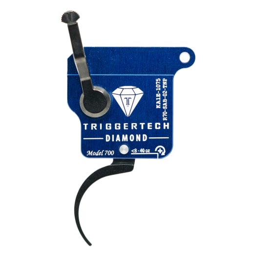 TriggerTech : Rem 700 Rough Diamond Triggers Rem700 Rough Diamond - Right Hand, Black Pro-Curve Lever, No Bolt Release Black R70-SAB-02-TNP