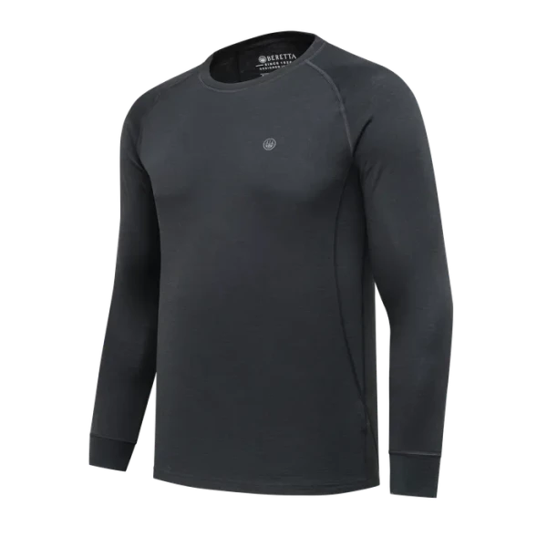 Beretta Elite Pro Merino LS Crew Neck Black IM381T25330999