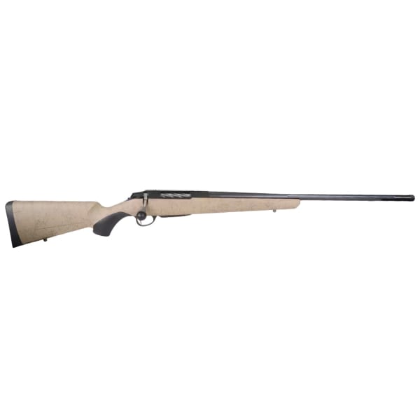 Tikka T3x 7mm PRC 24" Fluted Threaded Bbl 1:8 5/8in x 24 TPI RH Roughtech Tan Hunting Rifles JRTXRT37124