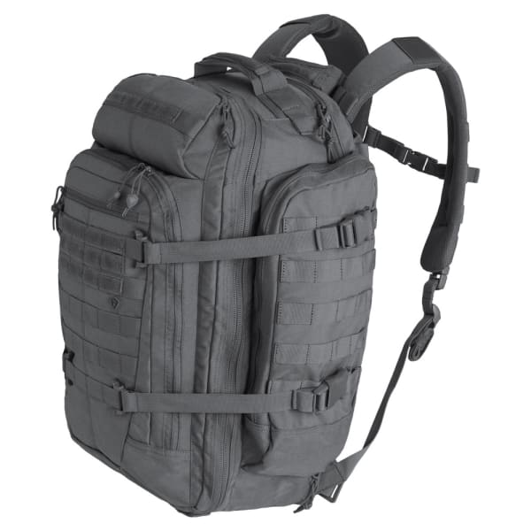 First Tactical Specialist 3 Day 56L Wolf Grey Backpack w/ Shovel Backboard &amp; YKK Zippers 180004-036-1SZ