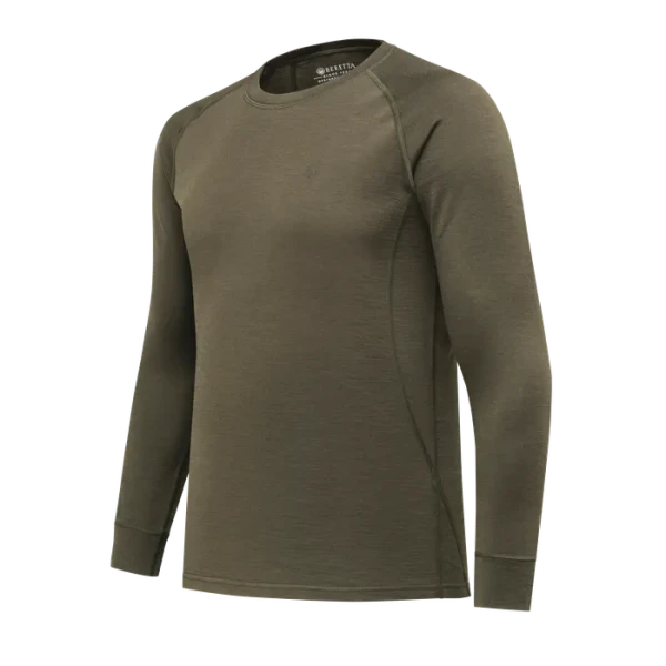 Beretta Elite Pro Merino LS Crew Neck Green Moss IM381T253307AA