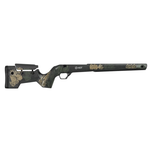 MDT CRBN Tikka T3X Long Action RH Fixed ARCA Bottom Metal Highland Green and Flat Dark Earth Hunter Kit Chassis System 116132-HGF
