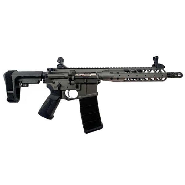 LWRC IC-A5 .300 Blackout 10.5" 1:7" 1/2x28 Bbl Tungsten Grey Pistol w/SBA3 Brace ICMKIIP3TG10SBA3