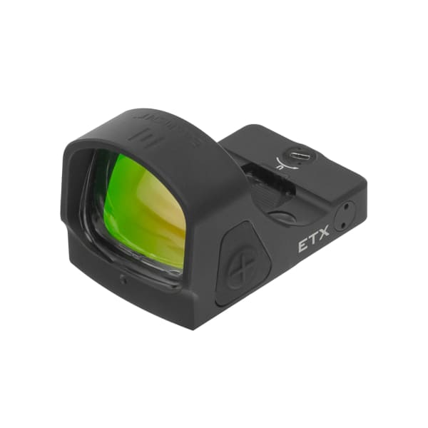 Element Optics ETX Red dot 6MOA RMR Footprint 1.83oz Shake-Awake Large Window Auto-Brightness Shockproof Weather Resistant w/ Picatinny Adapter 50111