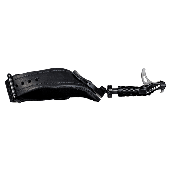 T.R.U. Ball Archery AltZero Ultra QuickShift Drawlength Adjustment Ultra Buckle Strap PVC Tab Black Large Wrist Strap Release TAZU-BK-L