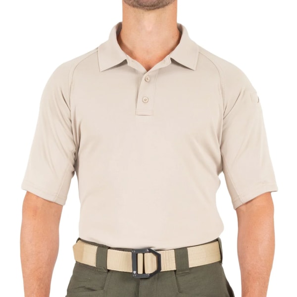 First Tactical Men's Performance Short Sleeve Polo Khaki 112509-055