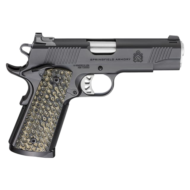 Springfield Armory 1911 Tactical Response .45 ACP 4.25" Bbl Black Handgun w/ 3-Dot Tritium Sights, 3x8rd Mags PC9124