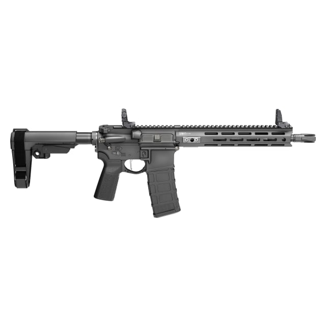 Springfield Armory Saint Victor 5.56 NATO 11.5" Bbl Black Pistol w/ SBA3 Brace, Flip-Up Sights, 1x30rd Mag STV9115556BPV2SBA3