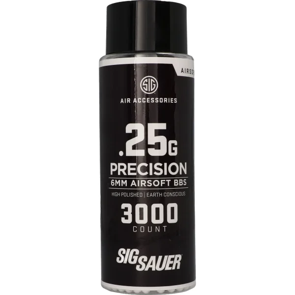Sig Sauer 6mm .25g Polymer BB 3000ct Airgun Pellets AIR-6MM-25G-3K
