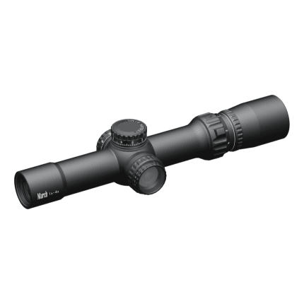March Compact 1-4x24mm SFP FD-2 Reticle 0.1MIL 6Level Illum Riflescope D4V24IML-FD-2