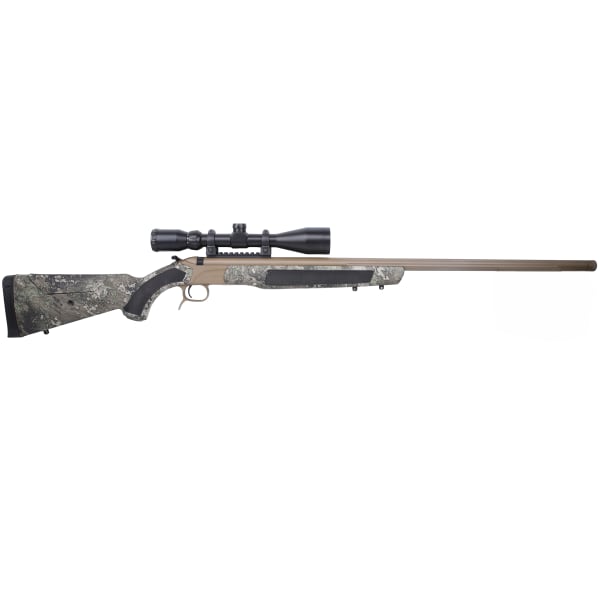 CVA Accura LR-X .45 Cal FDE/Nitride 285 ELR Muzzleloader w/TrueTimber Strata KonusPro 4-12x44 IR BDC Reticle Riflescope PR3208NSCP