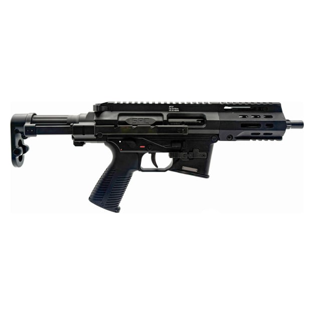 B&amp;T SPC9 FRT PDW 9mm 1:10 Twist 6.5"Bbl SBR with Glock Lower Receiver and Rare Breed 3-Position FRT, Telescopic Stock BT-500003-PDW-G-SBR-FRT