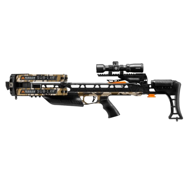 Mission Sub-1 XR Mossy Oak Bottomland Crossbow w/Pro Kit XK040