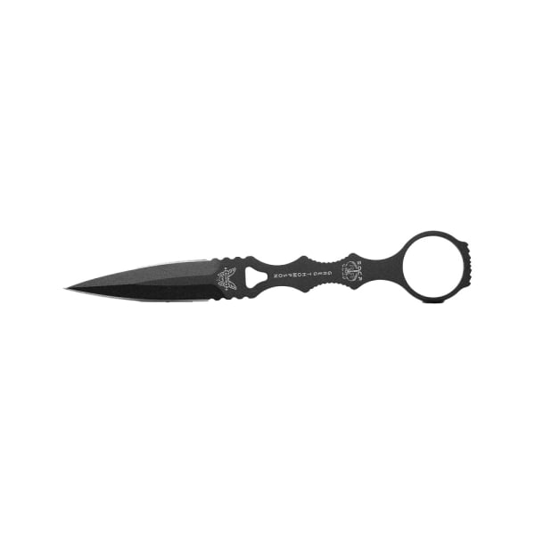 Benchmade SOCP Fixed Blade Double-Edged Dagger Black Knife 176BK