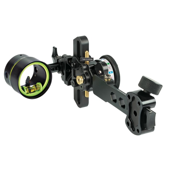 HHA Tetra Max RYZ 2519 w/.019 2-pin 1-5/8" Scope Green Top Pin &amp; Red 2nd Pin LH RYZMX-2519-GRED LH