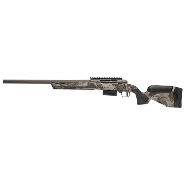 Savage Arms 220 Harvester Slug Gun 20ga 22" (55.9 cm) 1:24" Bbl 2rd Synth Gun Metal Bronze/Woodland LH Full Shotgun 32806