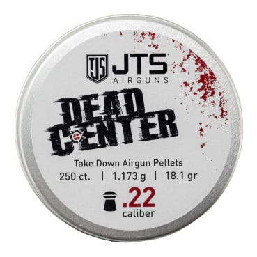 JTS Dead Center Precision .22 Cal 1.175g (18.13gr) Domed Pellets (250 ct) Bulk Package JAC100
