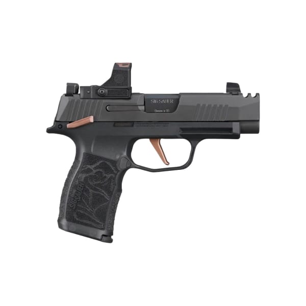 Sig Sauer P365 Rose Romeo-RS XL Compact 9mm 3.1" Bbl Black/Rose Gld MS Striker Compact 3MOA Dot Pistol w/(2) 12rd Steel Mags 365XL-9-ROSE-MS-RS