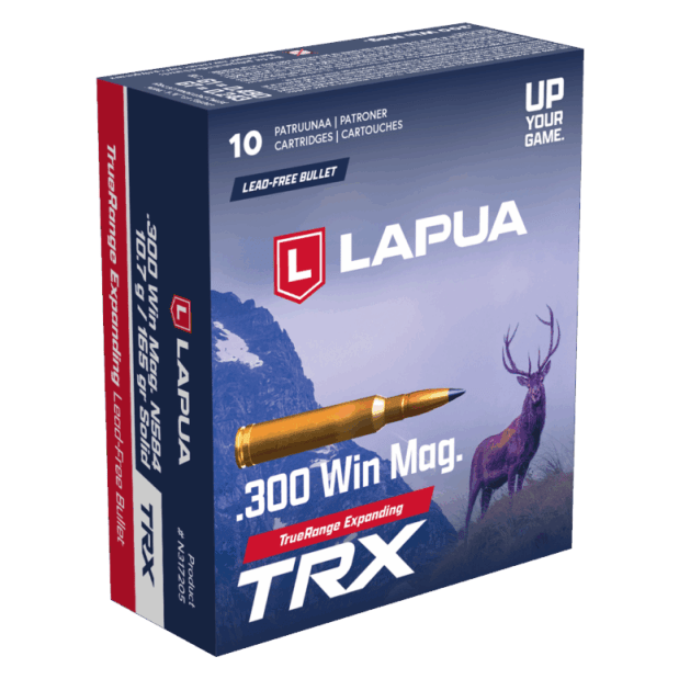 Lapua 300 Win Mag 165gr TRX Solid Ammunition (10/Box) N317205