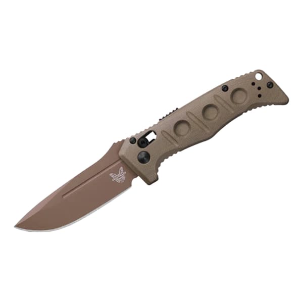 Benchmade Sibert Mini Auto Adamas AXIS Stud Drop-Point Olive Drab Green G10 Knife 2730FE-2