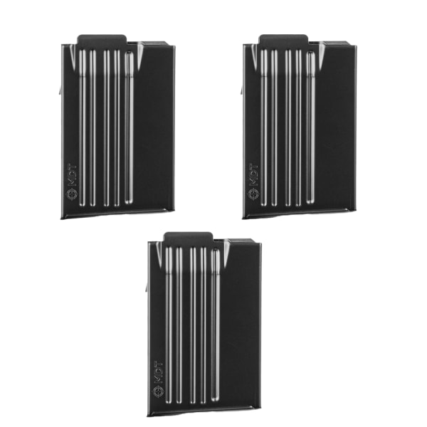MDT 3-Pack SA .308 Cal 12rd Blk Metal Magazine w/Binderplate Bundle 102922-BLK-MDT-KIT-3X
