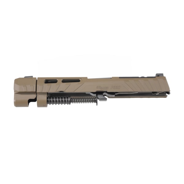 Sig Sauer P320 X-Change Spectre 9mm 4.6" Bbl XRay3 Sights Optic Ready Comp Threaded Barrel Coyote Slide Assembly SLIDE-BBL-320-SPECTRE-9-COMP-COY