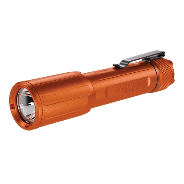 Sig Sauer Foxtrot-EDC Full-Size Rechargeable White Light Orange Marine Handheld Flashlight SOFEF001OR