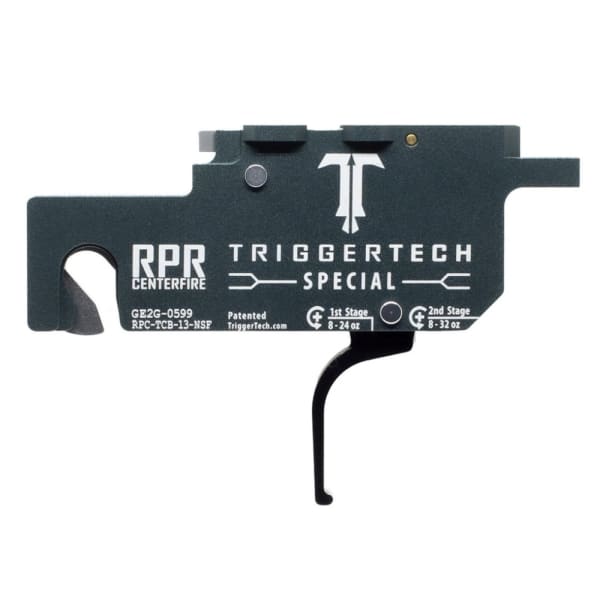 USED TriggerTech Ruger Precision Rifle Centerfire Gen 1-3 Two-Stage Straight Flat 1-3.5 lbs Adjustable PVD Black Special Rifle Trigger RPC-TCB-13-NSF - Light Wear USED10109