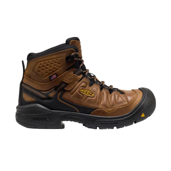 Keen American Built Targhee IV Mid Work WP Soft Toe Men's Belgian/Black Boots 1031464