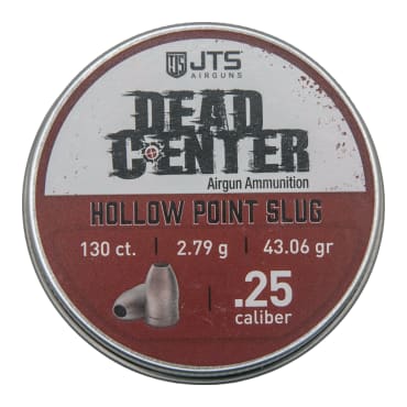 JTS Dead Center Precision .25 Cal 2.79g (43.06gr) Hollow Point Slugs (130 ct) Bulk Package JAC202