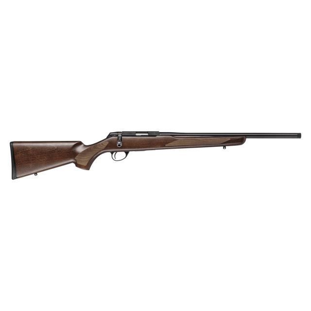 Tikka T1X Hunter Blued Steel 17 HMR NS 20 BBL 1:1/9 1/2x28 TPI RH 6RD Wood / Oiled Brown J04117