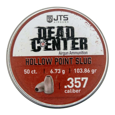 JTS Dead Center Precision .357 Cal 6.73g (103.86gr) Hollow Point Slugs (50 ct) Bulk Package JAC200