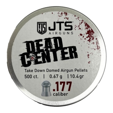 JTS Dead Center Precision .177 Cal 0.67g (10.4gr) Domed Pellets (500 ct) Bulk Package JAC131