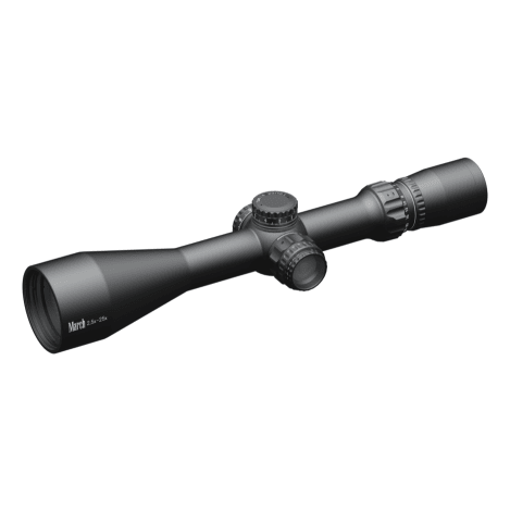 March Compact 2.5-25x52mm SFP MML Reticle 0.1MIL 6Level Illum Riflescope D25V52IML-MML