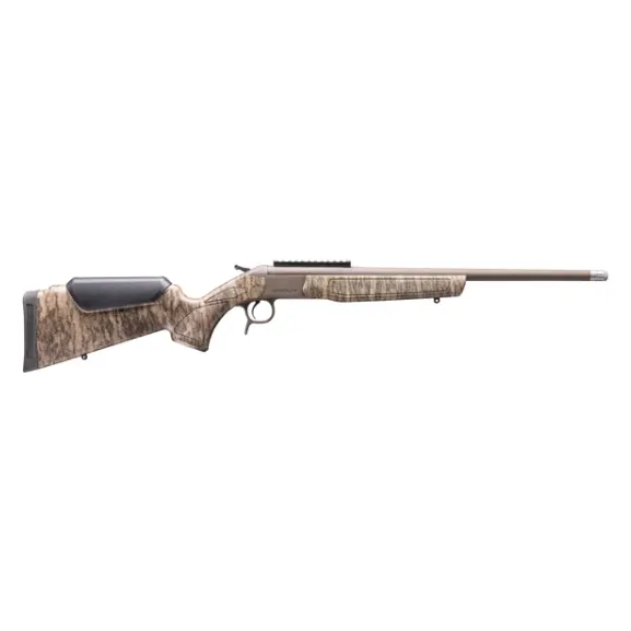 CVA Centerfire Scout Spur 410ga 22" Smooth Bore Bbl Patriot Brown/MONB Browning Invector Shotgun w/XX-Full Turkey Choke &amp; 0 MOA Pic Rail CR4918MOBL