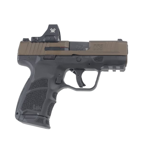 Heckler &amp; Koch CC9 9mm 3.3"Bbl 20oz Bronze w/ Vortex Defender CCW Optic 1x10rd 1x12rd Mags 81001430