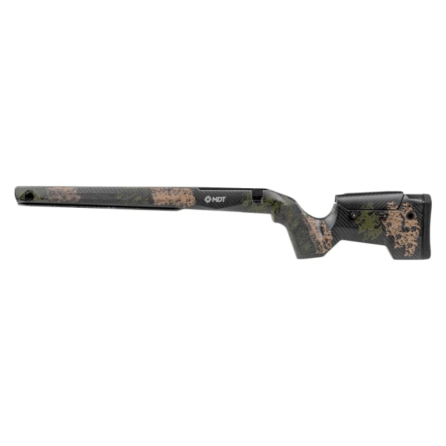 MDT CRBN Stock Rem 700 Short Action Left-Hand LH Fixed ARCA Highland Green and Flat Dark Earth (HGF) Chassis System 114998-HGF