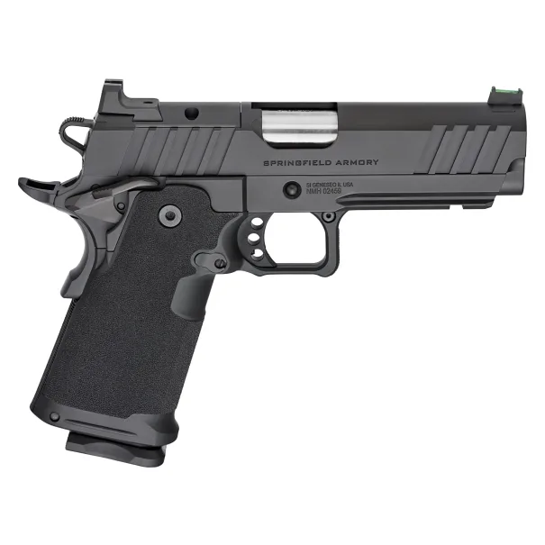 Springfield Armory 1911 DS Prodigy 9mm 4.25" Bbl Black Handgun w/ AOS Plate, U-Notch Fiber Optic Sights, 1x17rd &amp; 1x20rd Mags PH9117AOS