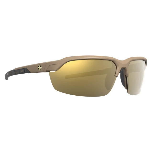 Leupold Tracer Shadow Tan, Bronze Mirror, Performance Eyewear Includes (2) Yellow &amp; Clear Lenses 179090