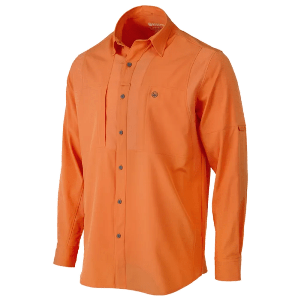 Beretta TKAD Flex Long Sleeve Button-Down Shirt Orange LU931T23340024