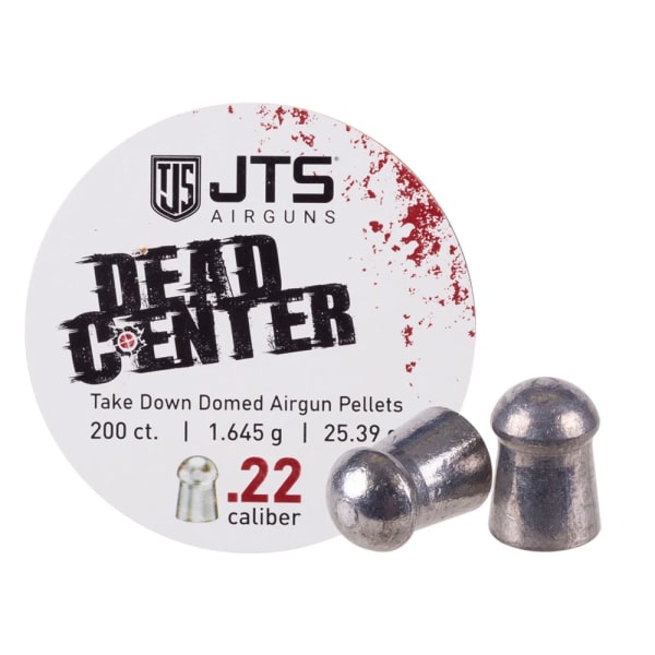 JTS Dead Center Precision .22 Cal 1.645g (25.39gr) Domed Pellets (200 ct) Bulk Package JAC113